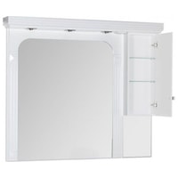  Aquanet Шкаф с зеркалом Фредерика 140 00171012 (белый)