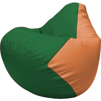 Кресло-мешок Flagman Груша Макси Г2.3-0120 (зелёный/оранжевый)