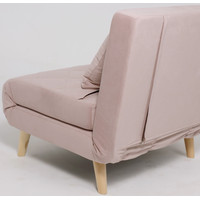 Кресло-кровать DiArt Элли 80 104193 (пыльная роза Велютто люкс 37/бук) в Пинске