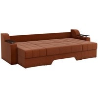 П-образный диван Craftmebel Сенатор (п-образный, н.п.б., рогожка, коричневый)
