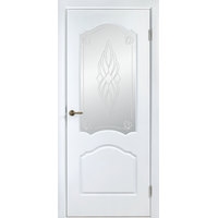 Межкомнатная дверь Belwooddoors Каролина L 90 см (стекло, эвопро белый/мателюкс белый 38)