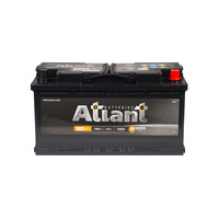 Автомобильный аккумулятор Atlant R+ (90 А·ч) черный