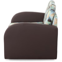 Кресло-кровать Мебельград Кадет М (голубой/коричневый)