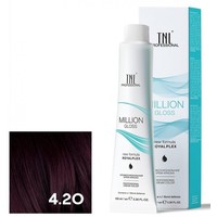 Крем-краска для волос TNL Professional Million Gloss 4.20 100 мл