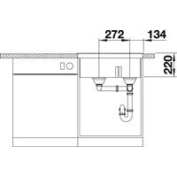 Кухонная мойка Blanco Pleon 6 Split (бетон) 525308