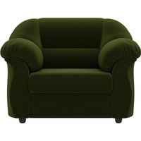Интерьерное кресло Лига диванов Карнелла 105841 (микровельвет, зеленый)