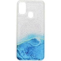 Чехол для телефона EXPERTS Aquarelle для Samsung Galaxy A21s (голубой)