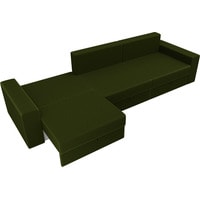 Диван Лига диванов Мэдисон Long 106161 (микровельвет, зеленый)