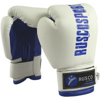 Тренировочные перчатки Rusco Sport 10 oz (белый/синий)