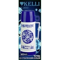 Термос KELLI KL-0972 0.5л (белый/синий)