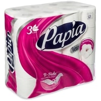 Туалетная бумага Papia Белая (3 слоя, 32 рулона)