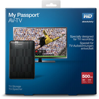 Внешний накопитель WD My Passport AV-TV 1TB (WDBHDK0010BBK)