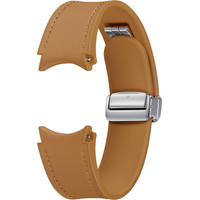 Ремешок Samsung D-Buckle Hybrid Eco-Leather для Samsung Galaxy Watch6 (M/L, коричневый)