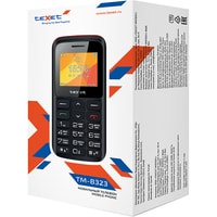 Кнопочный телефон TeXet TM-B323 (черный/красный)