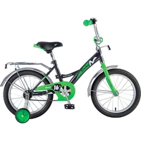 Детский велосипед Novatrack Strike 18 (черный/зеленый)