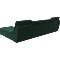 Модульный диван Лига диванов Холидей люкс 105555 (велюр, зеленый)