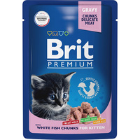 Пресервы Brit Premium для котят белая рыба в соусе 85 г