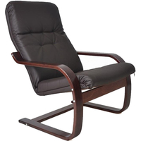 Кресло-качалка Мебелик Сайма (экокожа шоколад/венге)