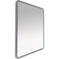  Misty 3 Неон - Зеркало LED 600х800 сенсор на зеркале (с круглыми углами) - П-Нео060080-3ПРСНЗКУ