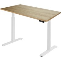 Стол для работы стоя ErgoSmart Electric Desk 1360x800x36 мм (дуб натуральный/белый)