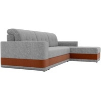 Угловой диван Mebelico Честер 61127 (правый, рогожка, серый/коричневый)