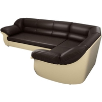 Угловой диван Mebelico Карнелла 60291 (коричневый/бежевый)