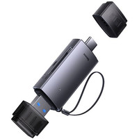 Карт-ридер Baseus AirJoy USB-A & Type-C to SD/TF Card Reader WKQX070301