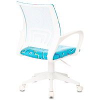 Компьютерное кресло Бюрократ KD-W4 (ткань, пластик, голубой)