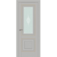 Межкомнатная дверь ProfilDoors 28U L 90x200 (манхэттен/мателюкс матовое кристалл золото)