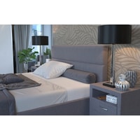 Кровать Craftmebel Spring 200x160 (с ПМ, рогожка, темно-серый)