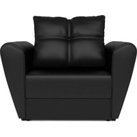 Кресло-кровать Мебель-АРС Квартет (экокожа, черный)