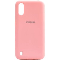 Чехол для телефона EXPERTS Soft-Touch для Samsung Galaxy A01 (розовый)