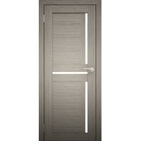 Межкомнатная дверь Юни Амати 18 70x200 (дуб дымчатый/матовое стекло)