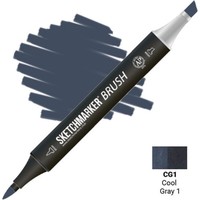 Маркер художественный Sketchmarker Brush Двусторонний CG1 SMB-CG1 (прохладный серый 1) в Бобруйске
