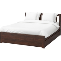 Кровать Ikea Сонгесанд 200x160 (два ящика, коричневый, Лурой) 692.411.20