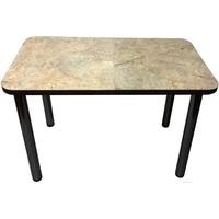 Кухонный стол Solt 100x60 (мрамор золотой/ноги черные)