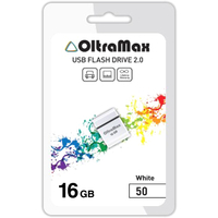 USB Flash OltraMax 50 16GB (белый)