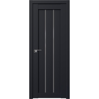 Межкомнатная дверь ProfilDoors 49U L 80x200 (черный матовый/стекло графит)