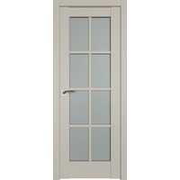 Межкомнатная дверь ProfilDoors 101U L 80x200 (шеллгрей/стекло матовое)