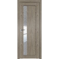 Межкомнатная дверь ProfilDoors 2.71XN L 60x200 (каштан темный/стекло дождь белый)
