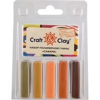 Полимерная глина Craft&Clay набор CCL (110 г, 02 сафари, 5 цв)