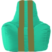 Кресло-мешок Flagman Спортинг С1.1-297 (бирюзовый/оливковый)