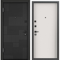 Металлическая дверь Torex Delta PRO PP-39 205x86 (черная шагрень/бьянко, левый)