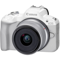 Беззеркальный фотоаппарат Canon EOS R50 RF-S 18-45mm F4.5-6.3 IS STM (белый)