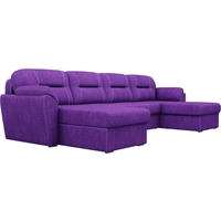 П-образный диван Лига диванов Бостон 100543 (фиолетовый)