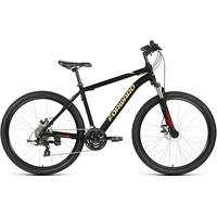 Велосипед Forward Hardi 27.5 X D 2022 (черный/желтый)