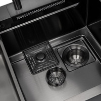 Кухонная мойка ARFEKA ECO AR 680*450 Black PVD Nano