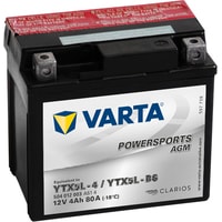 Мотоциклетный аккумулятор Varta Powersport AGM YTX5L-BS 504 012 003 (4 А·ч)