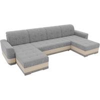 П-образный диван Лига диванов Честер П-образный 100094 (серый/бежевый)