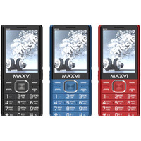 Кнопочный телефон Maxvi P110 (синий)